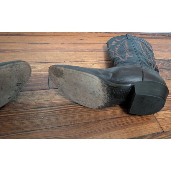 Lucchese Classics L156264 Handmade Boots Black/Brown Size 10.5 - Picture 10 of 16